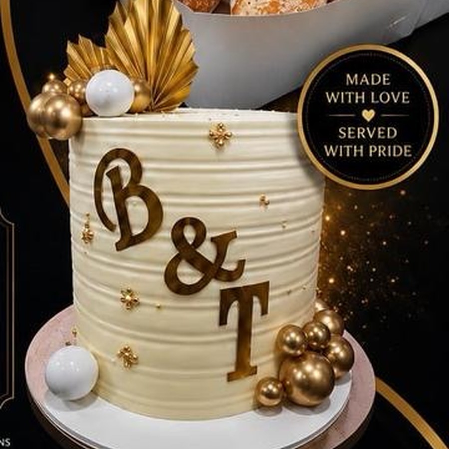 Elegant celebration cake from Annie's Confections